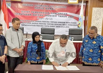 Bapemperda, Dinkes dan Biro Hukum Finalisasi Raperdasi Papua Barat tentang KTR