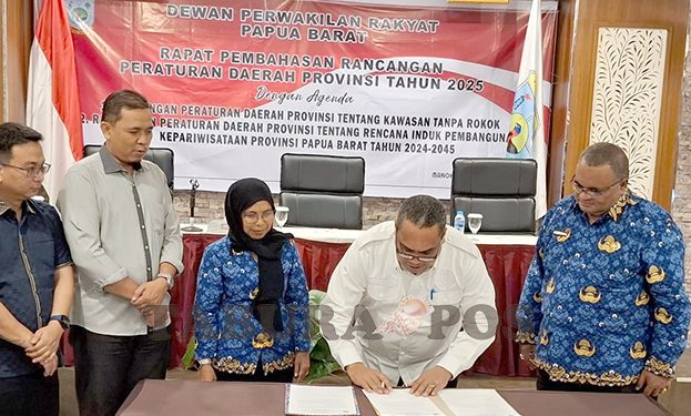 Bapemperda, Dinkes dan Biro Hukum Finalisasi Raperdasi Papua Barat tentang KTR