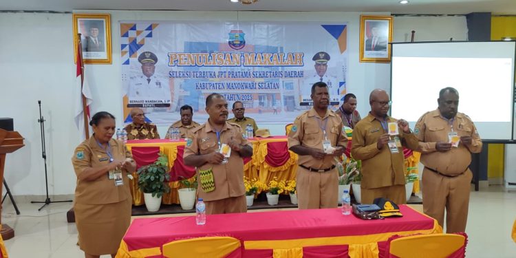 Seleksi Jabatan Sekda Mansel Masuk Tahap Penulisan Makalah