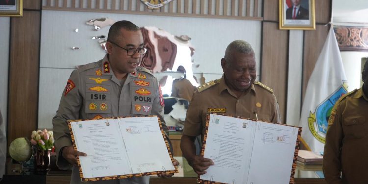 Polda dan Pemprov Papua Barat Tandatangani Nota Kesepahaman Peningkatan Produktivitas Pertanian Jagung