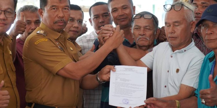 Bangun SMA , Warga Parparean I Hibahkan Lahan Seluas 2, 5 Hektar