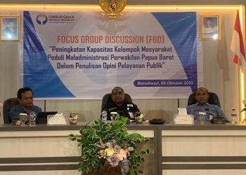 Ombudsman Papua Barat Gelar FGD Tingkatkan Kapasitas Masyarakat Peduli Maladministrasi