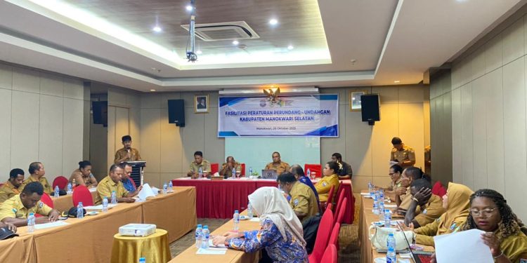 Dinkes Manokwari Selatan Gelar Fasilitasi Perda KTR Bersama Pemprov Papua Barat
