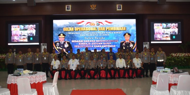Kapolda Papua Barat Buka Gelar Operasional & Pembinaan Triwulan III