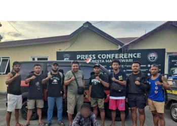TEKAB Polresta Manokwari Ringkus Pelaku Pemalakan di Jalan Merdeka