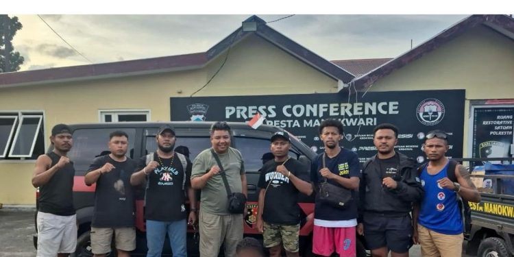 TEKAB Polresta Manokwari Ringkus Pelaku Pemalakan di Jalan Merdeka