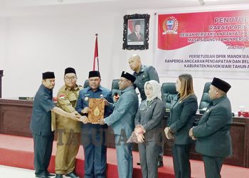 DPRK Manokwari Setujui Perubahan APBD Tahun Anggaran 2025, Defisit Rp. 1,925 M