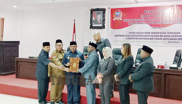 DPRK Manokwari Setujui Perubahan APBD Tahun Anggaran 2025, Defisit Rp. 1,925 M