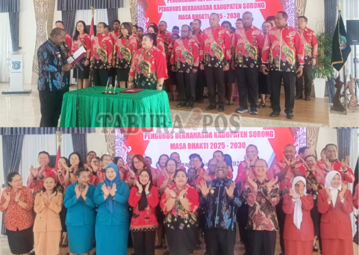 Dekranasda Sorong Dilantik, Junita Linda Kamuru Siap Dorong UMKM Berbasis Kearifan Lokal