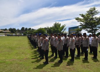 Polda Papua Barat dan Kodam XVIII/Kasuari Gelar Apel Kesiapan Pasukan Pengamanan VIP Jelang Kunjungan Kerja Wakil Presiden RI di Manokwari