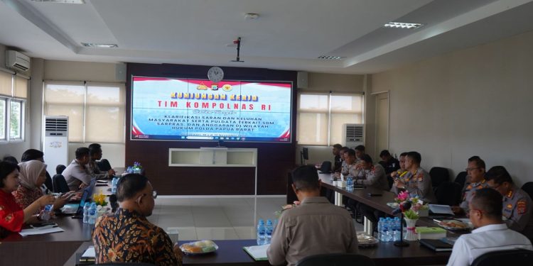 Kunjungi Polda Papua Barat, Kompolnas RI Tekankan Pentingnya Komunikasi Dua Arah