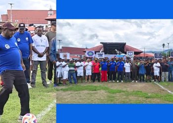 Tendangan Kick-off Bernard Mandacan Tandai Bergulirnya Piala Bupati Cup I