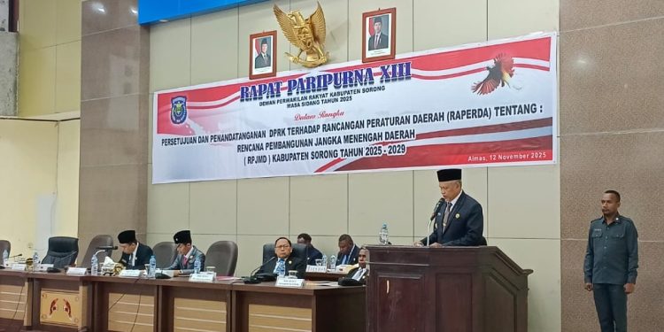 DPRK Sorong Setujui Perda RPJMD 2025–2029