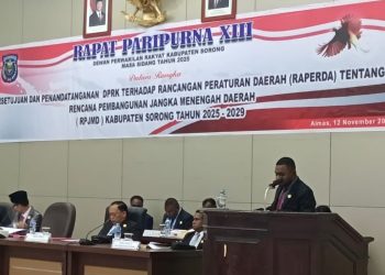 Fraksi Otsus DPRK Sorong Tekankan Pembangunan Infrastruktur Pinggiran dan Pemberdayaan Masyarakat Adat