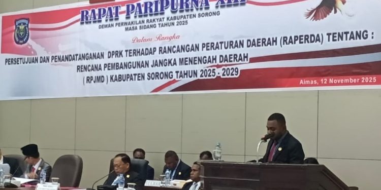 Fraksi Otsus DPRK Sorong Tekankan Pembangunan Infrastruktur Pinggiran dan Pemberdayaan Masyarakat Adat