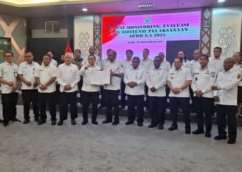 Monev Realisasi APBD Papua Barat T.A 2025 Hanya Dihadiri 4 Bupati