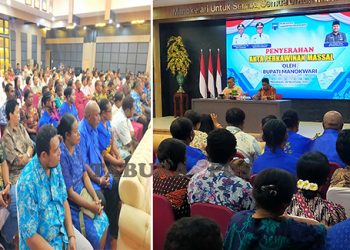 Pemkab Manokwari Serahkan Akta Perkawinan Gratis untuk 100 Pasutri
