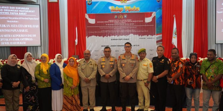 Kapolda Papua Barat Tatap Muka Bersama Gabungan Ormas Se-Papua Barat, Perkuat Sinergitas Jaga Kamtibmas