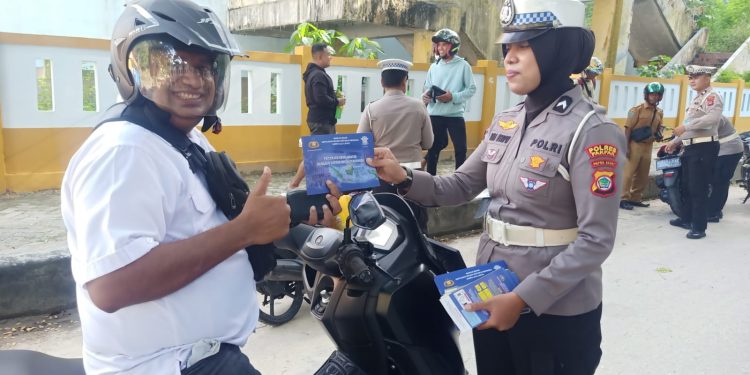 Jelang Nataru, Satlantas Polres Fakfak Tertibkan Knalpot Brong