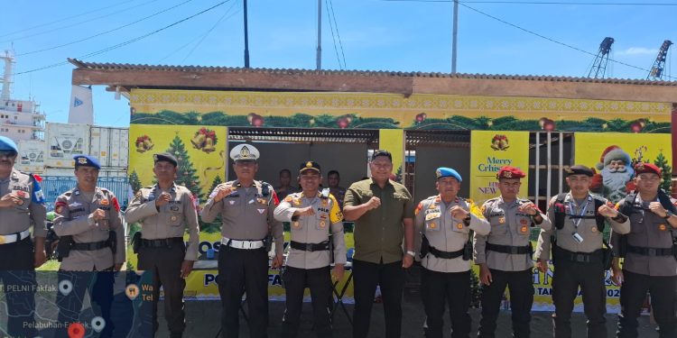 Operasi Lilin Mansinam 2025, Polres Fakfak Dirikan Pos Pam dan Pos Yan untuk Jamin Keamanan Nataru