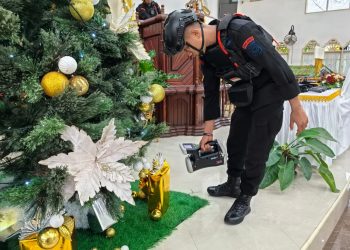 Operasi Lilin Mansinam 2025, Sterilisasi Gereja untuk Keamanan Ibadah Natal di Manokwari