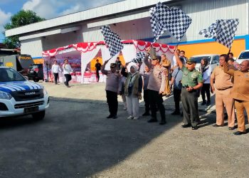 Polda PB dan dan Bulog Manokwari Lepas Pendistribusian Beras SPHP