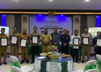 PA Manokwari Teken PKS dengan Sejumlah OPD Pemkab Manokwari dan Launching Aplikasi