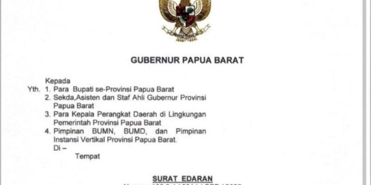 Gubernur Terbitkan Surat Edaran Kesiapsiagaan Jelang Natal dan Tahun Baru