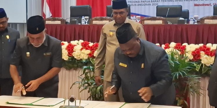 KUA-PPAS APBD Papua Barat 2026 Ditandatangani, Nilainya?