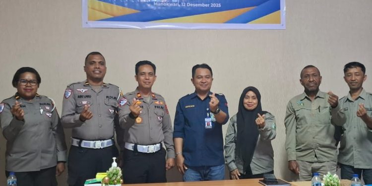 Optimalisasi Penerimaan Pajak Daerah, Bapenda Bersinergi Bersama Ditlantas Polda dan Satlantas Polresta Manokwari