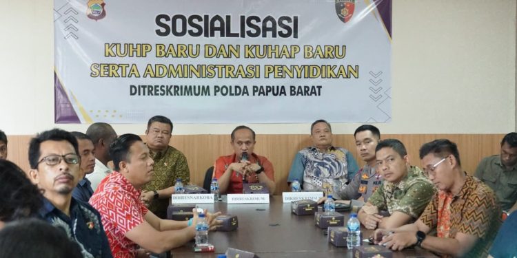 Dit Reskrimum Polda Papua Barat Sosialisasikan KUHP dan KUHAP Baru