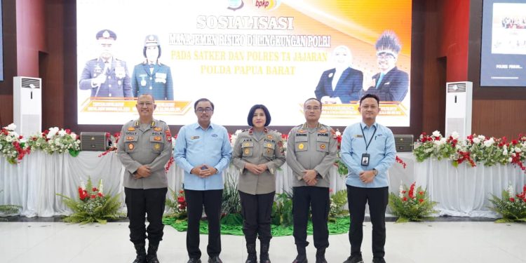 Wakapolda Papua Barat Pimpin Sosialisasi Penyusunan Manajemen Risiko di Lingkungan Polri