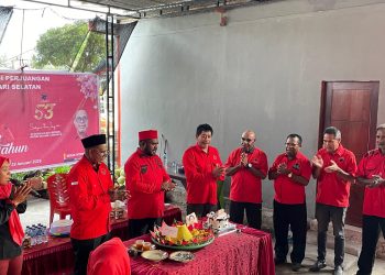 DPC PDI Perjuangan Mansel Syukuran 79 Tahun Ketum Megawati dan 53 Tahun Partai
