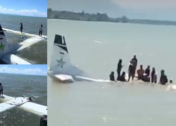 Gagal Take Off, Pesawat Smart Air Mendarat Darurat di Perairan Dekat Bandara Nabire