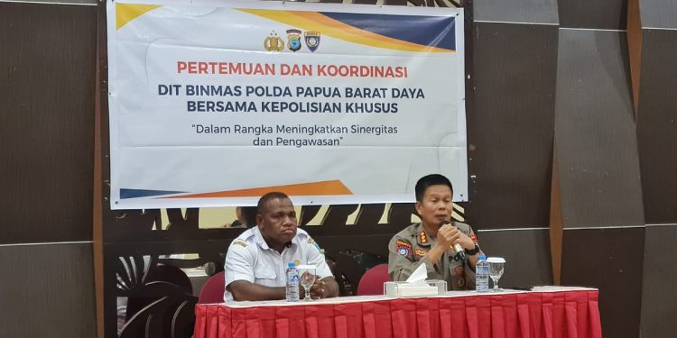 Dit Binmas Polda Papua Barat Daya Gelar Pertemuan Koordinasi Kepolisian Khusus