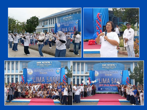 Jelang HUT ke-55, SMKN 1 Kota Sorong Gelar Countdown Bersama Siswa & Alumni Lintas Generasi