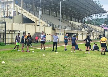 Puluhan Pelajar Ikuti Binlat Seleksi Penerimaan Polri Terpadu 2026 di Stadion 16 November Fakfak