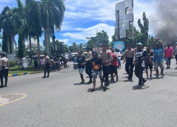 Polda Papua Barat Amankan Aksi Premanisme di Perempatan Sanggeng