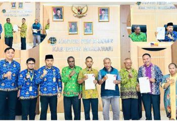Kantah Manokwari dan Kemenag Serahkan 5 Sertipikat Elektronik Rumah Ibadah