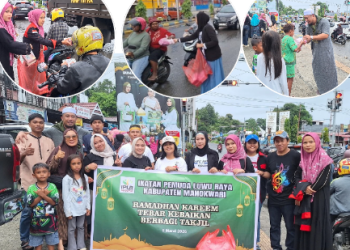 Indahnya Berbagi, Pemuda Luwu Raya Manokwari Berbagi Takjil di Bulan Ramadan 1447 H