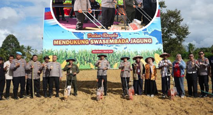 Polda Papua Barat Gelar Tanam Raya Jagung Dukung Ketahanan Pangan Nasional