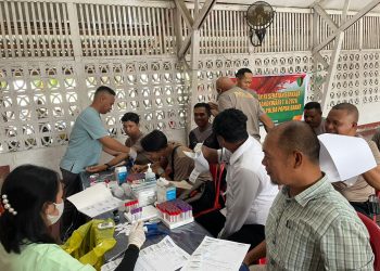 Peduli Kesehatan Personel, Polresta Manokwari Gelar Rikkes Berkala