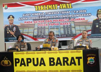Polda Papua Barat Gelar Taklimat Awal Audit Kinerja Tahap I TA 2026