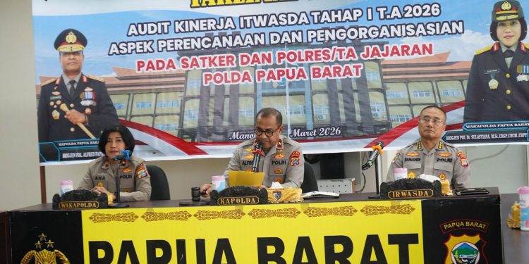 Polda Papua Barat Gelar Taklimat Awal Audit Kinerja Tahap I TA 2026