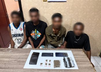 Polresta Manokwari Tangkap 4 Pemuda Pemilik Ganja