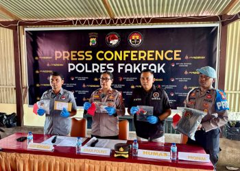 Ganja Masuk Lewat Jalur Laut, Polres Fakfak Bekuk Dua Tersangka — Terancam 12 Tahun Penjara