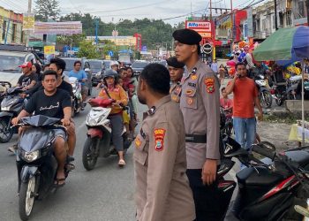 Polresta Manokwari Tingkatan Penjagaan dan Pengaturan Lalin Disaat masyarakat Berburu Takjil