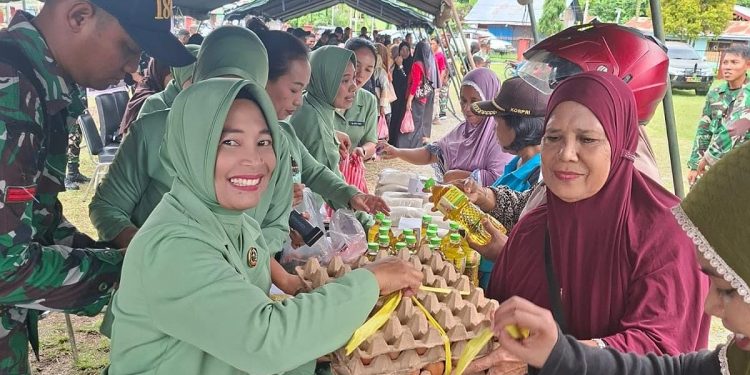 Tindaklanjut Perintah Mabes TNI, Kodim 1808/Mansel Gelar Bazar Ramadhan