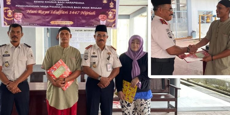 Warga Binaan Rutan Bintuni Terima Remisi Usai Salat Ied, Narapidana Jadi Imam