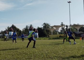 Laga Persahabatan Jelang Liga IV Zona Papua Barat, Putra Telbin FC Menang Telak 7-1 Atas Persitelbin